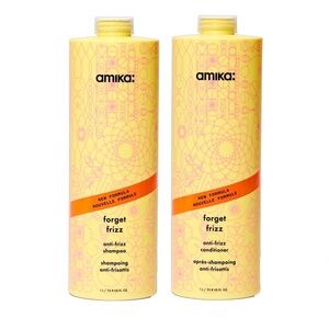 Amika Forget Frizz Hair Care Duo in Bright Yellow